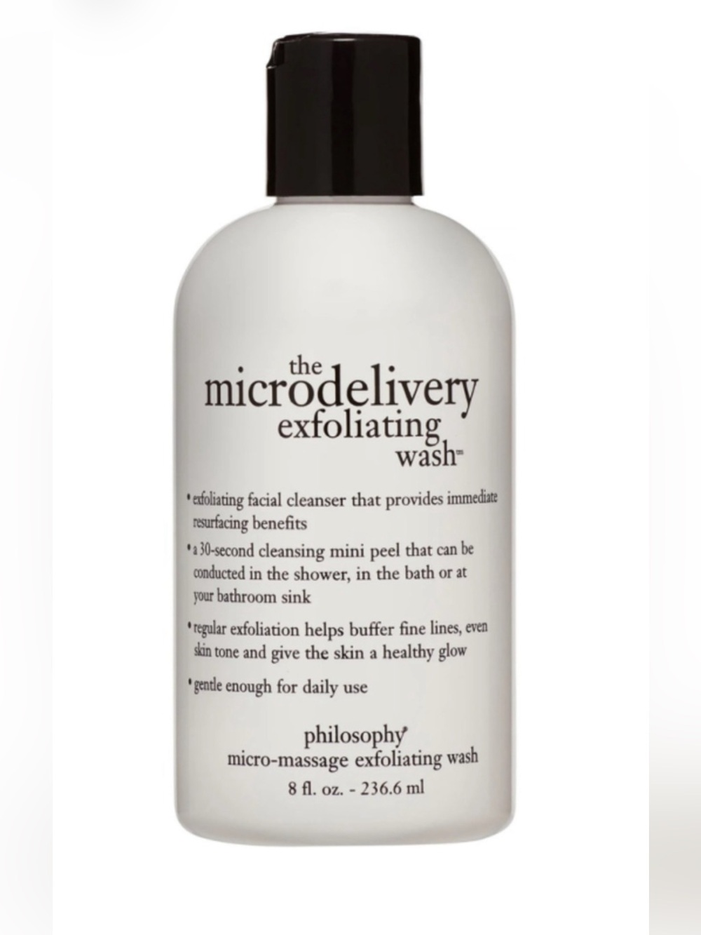 PHILOSOPHY Microdelivery Exfoliating Wash - 240 mL / 8 fl oz full size brand NEW